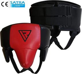 img 1 attached to 🥊 SATRA Approved RDX Groin Protector - Abdominal Guard for Boxing, Muay Thai, Kickboxing, MMA Fighting - Maya Hide Leather Jockstrap Abdo Gear for Taekwondo, Sparring, and Grappling