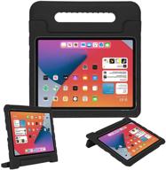 📱 durable ipad 10.9 kids case: apoll shockproof eva handle stand child proof case in black for ipad air 4th generation 10.9" - 2020 release logo