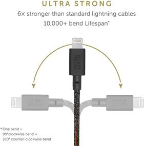 img 2 attached to 🔌 Ultra-Strong Reinforced 4ft Native Union Belt Cable: MFi Certified, Durable Lightning to USB Charging Cable with Leather Strap for iPhone/iPad (Cosmos)