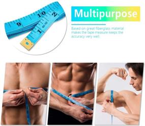 img 2 attached to 📏 Versatile 6 Pack Soft Tape Measure: 60 Inches, Double Scale for Body Sewing, Weight Loss, Medical Measurements, Tailoring & Crafts