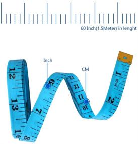 img 3 attached to 📏 Versatile 6 Pack Soft Tape Measure: 60 Inches, Double Scale for Body Sewing, Weight Loss, Medical Measurements, Tailoring & Crafts