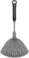 🧹 mr.siga microfiber delicate duster: non slip handle, washable head – grey & black logo