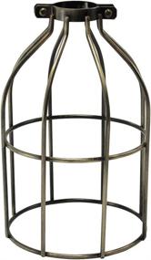 img 1 attached to 🔦 Enhance Your Lighting with iLightingSupply 37-0107-30 Cage Premium Clamp-On Bulb Cage - Open Style - Antique Brass