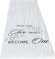 hortense b. hewitt wedding fabric aisle runner, 100-feet long, white - enhanced seo logo