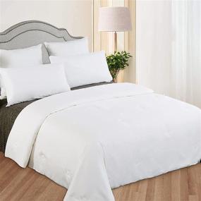 img 4 attached to 🌸 LilySilk All Season Silk Comforter/Duvet/Quilt: Luxurious & Warm Queen Size 100% Cotton Cover with 100% Silk Floss Filling (87x90 Inch)