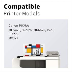 img 2 attached to 🖨️ LemeroUexpect Ink Cartridge Set Compatible with Canon PGI-250XL CLI-251XL for PIXMA MX922 IP8720 MG7520 MG5520 MG6620 Printer (18-Pack, 6 PGBK, 3 Black, 3 Cyan, 3 Magenta, 3 Yellow)