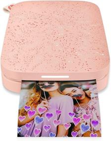 img 3 attached to 🖨️ Improved HP Sprocket Photo Printer: Print Social Media Photos on 2x3 Sticky-Backed Paper (Blush) with 50 Sheets of Photo Paper, USB Cable, and 60 Decorative Stick-On Border Frames Included