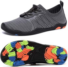 img 3 attached to Fantiny DKSX Black 36 Boys' Lightweight Comfort Athletic Shoes for Outdoor Activities