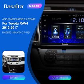 img 3 attached to 🚗 Dasaita 9-дюймовое автомобильное радио с навигацией для Toyota Rav4 2013-2018: Android-стерео с Carplay, GPS, DSP, Wi-Fi и Android Auto