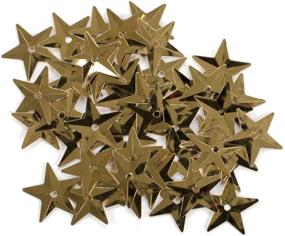 img 1 attached to ✨ Darice 1003522 Star Sequins: Sparkling Gold, 18mm - Pack of 50