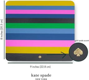 img 3 attached to Коврик для мыши Kate Spade New York из кожзаменителя