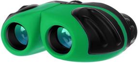 img 4 attached to Compact Shockproof Binocular for Boys Age 5-10: Perfect Toys for Kids! Great 4-7 Year Old Boys Birthday Present, 8x21 Green