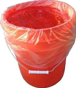 img 3 attached to 🧺 Versatile and Convenient: Bucket Liner - Disposable Pail Liner - 5 Gallon Bucket Bag - Brine Bag (25) for Easy Cleanup