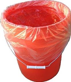 img 2 attached to 🧺 Versatile and Convenient: Bucket Liner - Disposable Pail Liner - 5 Gallon Bucket Bag - Brine Bag (25) for Easy Cleanup