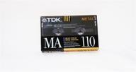 🎧 tdk ma110: superior metal biased metal alloy cassette tape for extended 110 minutes playback logo
