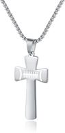 🏀 hewayiu strength bible verse necklace: stainless steel pendant for baseball & basketball enthusiasts logo