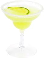 100 pack of 2 ounce disposable plastic mini margarita glasses - perfect for sampling, appetizers, and desserts at parties, weddings, and events logo