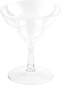 img 2 attached to 100 Pack of 2 Ounce Disposable Plastic Mini Margarita Glasses - Perfect for Sampling, Appetizers, and Desserts at Parties, Weddings, and Events