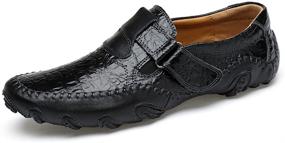 img 4 attached to 👞 ChicWind Leather Loafers: Stylish, Comfortable Walking and Driving Shoes