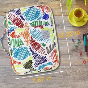 img 1 attached to 🖍️ YOUSHARES 96 Slots Colored Pencil Case: Organize Prismacolor Watercolor Coloring Pencils & Gel Pens with Large Capacity Zipper Bag for Students & Artists