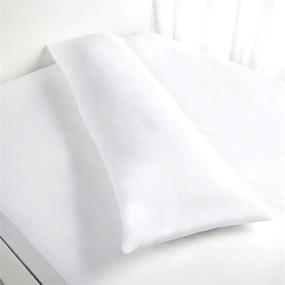 img 1 attached to 🛏️ Soft Cotton Body Pillowcase Cover - Breathable T250 Quality - Non-Zippered Bag Style - Size 20x58