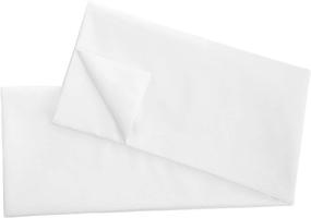 img 4 attached to 🛏️ Soft Cotton Body Pillowcase Cover - Breathable T250 Quality - Non-Zippered Bag Style - Size 20x58