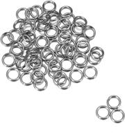 💍 500 housweety stainless steel open jump rings - 5mm dia. findings logo