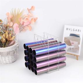 img 2 attached to 📁 Organize and Display Up to 20 Vinyl Rolls with our Acrylic Vinyl Roll Storage Rack