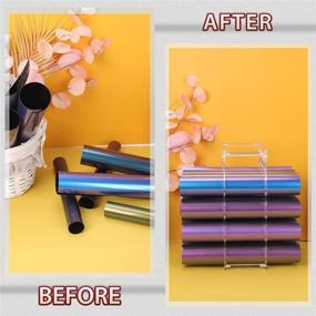 img 1 attached to 📁 Organize and Display Up to 20 Vinyl Rolls with our Acrylic Vinyl Roll Storage Rack