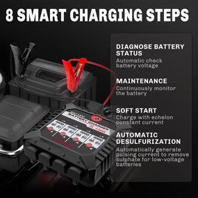 img 2 attached to ⚡ Efficient 4-Bank Marine Battery Charger: AUTOGEN 8-Amp Fully-Automatic Smart Charger for 6V and 12V Batteries with Temperature Compensation