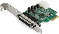 🔌 startech.com карта адаптера rs232 serial pcie - карта контроллера хоста с 4 портами serial - карта расширения db9 - windows и linux - 16950 uart - pex4s953 логотип