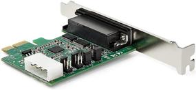 img 1 attached to 🔌 StarTech.com карта адаптера RS232 Serial PCIe - Карта контроллера хоста с 4 портами Serial - Карта расширения DB9 - Windows и Linux - 16950 UART - PEX4S953