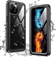 📱 antshare iphone 13 case 5g, waterproof ip68 full body heavy duty protective case with built-in screen protector, dustproof shockproof rugged case for iphone 13 6.1 inches (2021 new) logo