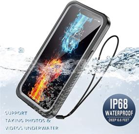 img 2 attached to 📱 ANTSHARE iPhone 13 Case 5G, Waterproof IP68 Full Body Heavy Duty Protective Case with Built-in Screen Protector, Dustproof Shockproof Rugged Case for iPhone 13 6.1 inches (2021 New)