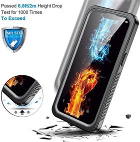 img 1 attached to 📱 ANTSHARE iPhone 13 Case 5G, Waterproof IP68 Full Body Heavy Duty Protective Case with Built-in Screen Protector, Dustproof Shockproof Rugged Case for iPhone 13 6.1 inches (2021 New)