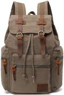 augur vintage leather backpack rucksack backpacks in laptop backpacks logo