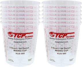 img 4 attached to 🎨 Custom Shop - Pack of 12-64 Oz. Graduated Paint Mixing Cups (2 Quart) - Cups with Calibrated Mixing Ratios - 80-Fluid Ounce Capacity for Epoxy Resin