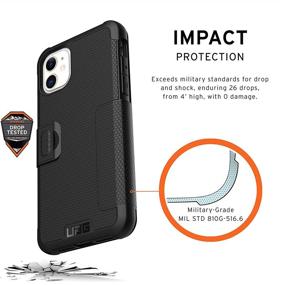 img 1 attached to 📱 UAG iPhone 11 Case [6.1-inch Screen] - Metropolis Feather-Light Rugged [Black] - Military Drop Tested iPhone Case
