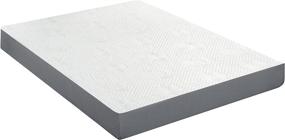 img 2 attached to 🛏️ Olee Sleep Full Size 6 Inch Gray Ventilated Gel Infused Memory Foam Mattress, CertiPUR-US Certified