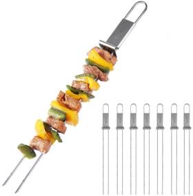 img 4 attached to Bnlife Barbecue Skewers Stainless Tools，8 Pack