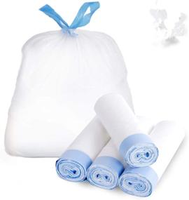 img 4 attached to 🗑️ Favored 4 Gallon Trash Bags: Strong Small Garbage Bags with Drawstring - 48 Count, Ideal for Kitchen, Bathroom, Office & more