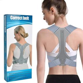 img 4 attached to Corrector Adjustable Straightener Shoulder Breathable