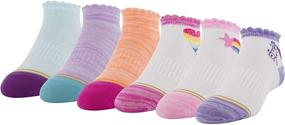 img 4 attached to Gold Toe Girls Dream Quarter Socks, 6-Pack: Stylish Comfort for Young Feet!