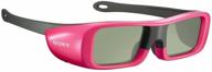 👓 sony tdg-br50/p youth size 3d active glasses in pink - fun and stylish eyewear for enhanced 3d viewing logo