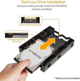 img 1 attached to 🔧 Icy Dock EZ-Fit Lite MB290SP-B: Двойной адаптер без инструментов для монтажа 2,5 до 3,5 HDD/SSD - Два блока в комплекте