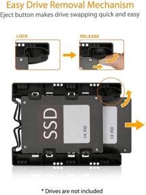 img 2 attached to 🔧 Icy Dock EZ-Fit Lite MB290SP-B: Двойной адаптер без инструментов для монтажа 2,5 до 3,5 HDD/SSD - Два блока в комплекте