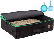 convenient and reliable portable cat litter box for traveling with medium cats and kitties: leak-proof, sturdy, lightweight, and easy to clean logo