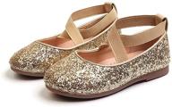 glitter ballet flats for girls - ballerina mary jane shoes, perfect for princess wedding dresses - yiblbox logo