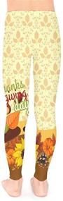 img 2 attached to 👧 Tomato Orange Winter Leggings for Girls: PattyCandy's Stylish and Comfortable Leggings for Girls' Clothing