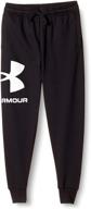 👖 брюки rival fleece logo для мальчиков от under armour логотип